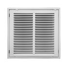 Continental Industries FG2W 2414 24" X 14" Filter Grille, 1/2" Spaced Fins, White, Steel, USA