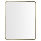 Robern CM2440R87 Craft 24" W x 40" H x 1" D Round Corner Metal Mirror in Aged Brass