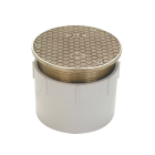 Zurn CO2450-PV4 4" PVC Hub Adjustable Floor Cleanout