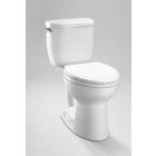 Toto CST244EF#01 Entrada Two-Piece Elongated 1.28 GPF Universal Height Toilet in Cotton White