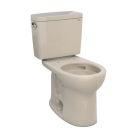 Toto CST775CSFG#03 Drake Two-Piece Round 1.6 GPF Universal Height TORNADO FLUSH Toilet with CEFIONTECT in Bone