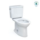Toto CST776CEG#01 Drake Two-Piece Elongated 1.28 GPF TORNADO FLUSH Toilet with CEFIONTECT in Cotton White