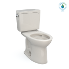 Toto CST776CEG#12 Drake Two-Piece Elongated 1.28 GPF TORNADO FLUSH Toilet with CEFIONTECT in Sedona Beige