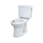 Toto CST776CERG#01 Drake Two-Piece Elongated 1.28 GPF TORNADO FLUSH Toilet with CEFIONTECT and Right-Hand Trip Lever in Cotton White