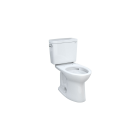 Toto CST776CSFG#01 Drake  Two-Piece Elongated 1.6 GPF Universal Height TORNADO FLUSH Toilet with CEFIONTECT in Cotton White