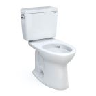 Toto CST776CSFG.10#01 Drake Two-Piece Elongated 1.6 GPF Universal Height TORNADO FLUSH Toilet with CEFIONTECT and 10" Rough-In in Cotton White