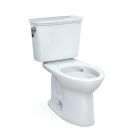 Toto CST786CEFG#01 Drake Transitional Two-Piece Elongated 1.28 GPF Universal Height TORNADO FLUSH Toilet with CEFIONTECT in Cotton White