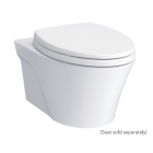 Toto CT426CFG#01 Aquia Elongated Chair Height Toilet Bowl Only with CeFiONtect in Cotton White (Seat Sold Separately)