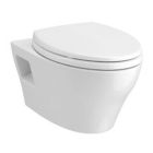 Toto CT428CFGT40#01 EP 21 1/4" Wall-Hung Elongated Toilet Bowl T40 with Cefiontect in Cotton White (Seat Sold Separately)