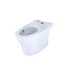 Toto CT446CEGN#01 Aquia IV 28 1/4" Elongated Skirted Toilet Bowl with CeFiONtect in Cotton White