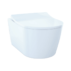 Toto CT447CFGT60#01 RP D-Shape Wall-Hung Toilet Bowl Washlet+ in Cotton White (Seat Sold Separately)