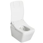 Toto CT449CFGT60#01 SP Wall Mounted Elongated Chair Height Toilet Bowl Only with Washlet+ and CeFiONtect in Cotton (Seat Sold Separately)