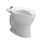 Toto CT725CU#01 1.0/1.28/1.6 GPF Commercial Flushometer Tornado Flush, Top Spud Floor Mounted Toilet Bowl in Cotton White (Seat and Flushometer Sold Separately)