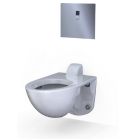 Toto CT728CUV#01 Commercial 1.0 / 1.28 / 1.6 GPF Wall Mount Elongated Toilet Bowl Only in Cotton (Seat Sold Separately)