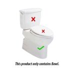 Toto CT764SG.01 Vespin 1.6 Elongated Sanagloss Toilet in White - Bowl Only (Seat and Tank Sold Separately)