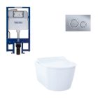 Toto CWT427227CMFG#MS RP Compact 0.9 or 1.6 GPF Wall Mounted Toilet and In-Wall Tank System in Matte Silver