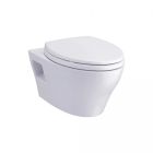 Toto CWT428CMFG#WH EP 1.28 GPF & 0.9 GPF Dual Flush Wall Mounted Two Piece Elongated Chair Height Toilet with Copper Supply Line in White (Seat Sold Separately)