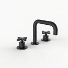 Davinci D02-H24-100-MB Program 1.1 Deck Mounted, Three Hole Lavatory Faucet with 90 Degree Spout with Cross Handles in Matte Black