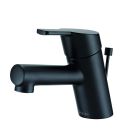 Danze D224530BS Amalfi 4-7/8" H X 1-7/8" W X  6-3/16" D Single Handle Top Control Lavatory Faucet  with Metal Pop-Up Drain in Satin Black