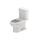 Duravit D4060400 No.1 1.28 GPF Floor Mounted Elongated Two Piece Toilet with Left Hand Lever in White (Seat Sold Separately)