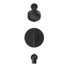 Gerber D511658BSTC Parma® 1.75 GPM Single Handle Tub & Shower Trim Kit & Ceramic Disc Cartridge in Satin Black (Rough-In Sold Separately)
