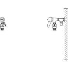 Delta 54T1100 Miscellaneous Commercial Wall-Mount Bedpan Cleanser Mixing Valve
