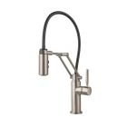 Brizo 63221LF-SS Solna® 1.8 GPM Deck Mounted Single Handle Pull Down Articulating Kitchen Faucet with Magnetic Docking Spray Head in Stainless Steel