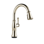 Delta 9197T-PN-PR-DST Single Handle Pull-Down Kitchen Faucet with Touch2O® and ShieldSpray® Technologies in Lumicoat® Polished Nickel