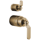 Brizo HL75P34-GL Litze Industrial Lever Handle Trim Kit For Pressure Balance Valve in Luxe Gold