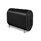 Granby 208101 138 Gallon 12 Gauge Vertical UL 80 Certified Fuel Oil Tank, 3 2" NPT Openings on Top, ½" NPT Opening on Bottom, Black Electrostatic Powder Paint