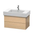Duravit DL632001212 Delos 32" L X 19" W X 18" H Wall Mounted Vanity Base Only with Two Drawers in Brushed Oak (Vanity Top Sold Separately)