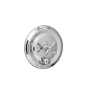 Phylrich DPB2103TO/026 Normandy Wall Mount Pressure Balance Shower Plate with Diverter and Cross Handle Trim Only in Polished Chrome (Rough Sold Separately)