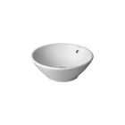 Duravit 0325420000 Bacino 16-5/8" L X 16-5/8" W X 6-3/4" H Round Vessel Bathroom Sink with Overflow in White