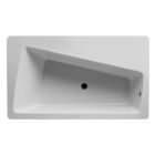 Duravit 700270000000090 Paiova 66.87" L X 39.37" W X 23.62" H Drop In Corner Acrylic Soaking Bathtub with One Backrest Slope on Left in White Alpine
