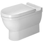 Duravit 2158090000 Starck 12" Rough In Floor Mount Elongated Toilet Bowl in White Alpin (Seat and Tank Sold Separately)