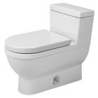 Duravit D1906300 Starck 3, 1.28 GPF Floor Mounted Elongated One Piece Toilet in White Alpine