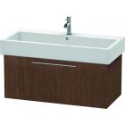 Duravit FO955601313 Fogo 37" L X 18" D X 17" H Wall Mounted Vanity Base Only with One Drawer in American Walnut (Vanity Top Sold Separately)