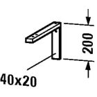 Duravit FO990200000 Console Support Bracket Mountable Beneath Console