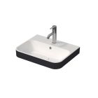 Duravit 2360506100 Happy D.2 Plus 19 5/8" L X 15 3/4" W Drop In Vessel Bathroom Sink in White/Anthracite