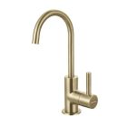 Franke DW13091CHG Steel 0.5 GPM Deck Mounted Single Handle Little Butler Cold Water Kitchen Faucet in Champagne Gold