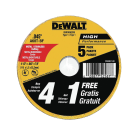 Dewalt DW8062B5 4-1/2" X .045" X 7/8" HP T1 Cutting 5PK