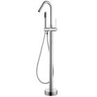 Emory and Bond EB11004PC Floor Mounted Freestanding Tub Filler with Handshower in Polished Chrome