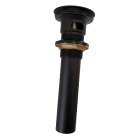 Emory and Bond EB1401BK Brass Pop-up Drain in Black