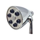 Emory and Bond EB1408PC Brass 1.8GPM Fixed Showerhead with 6 Jet Adjustable Spray in Polished Chrome