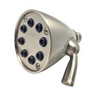 Emory and Bond EB1409BN Brass 2 GPM Fixed Showerhead with 8 Jet Adjustable Spray in Brushed Nickel