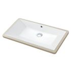 Emory and Bond EB22715 Undermount 26.5"L x 14"W  x 5.75"H Rectangular Lavatory Sink with Overflow and Rear-Centered Drain Hole in Glossy