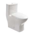 Emory and Bond EB23047 Dual Flush 12" Rough In One Piece Toilet in White