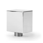 Emory & Bond EB29OUT88PC Square Chrome Wall Elbow 1/2"