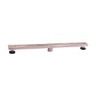 Emory and Bond EB31606NF Linear Drain 33-7/8" L X 2-7/16" W with Matrix Design Grate in Stainless Steel