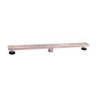 Emory and Bond EB31610NF Linear Drain 33-7/8" L X 2-7/16" W with Thin Slot Design Grate in Stainless Steel